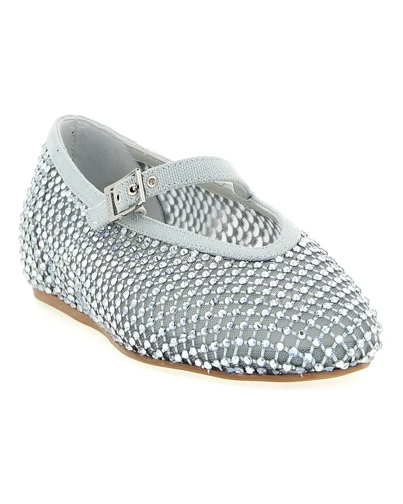 Le Silla Women's Silver Polyamide Ballet Flats Silver