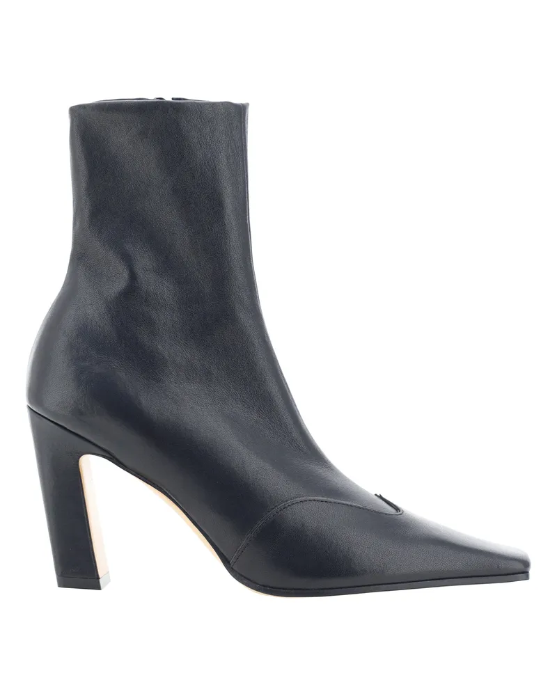 KHAITE Women's Nevada Ankle Boots Black Calf Leather Bos Taurus Black