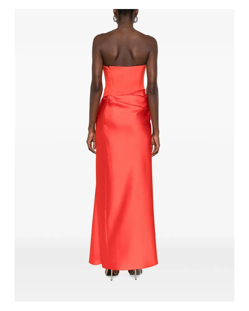 Solace London Scarl Evening Dress — Red Red