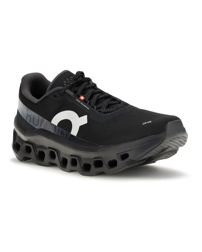 ON Men's Sneakers Cloudmster 1 Black Upper: Recycled Polyester Trainers Black