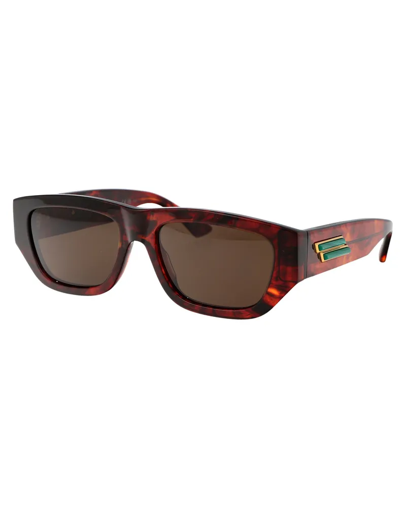 Bottega Veneta Unisex Sunglasses Bv1252s Havana Brown Acetate Brown