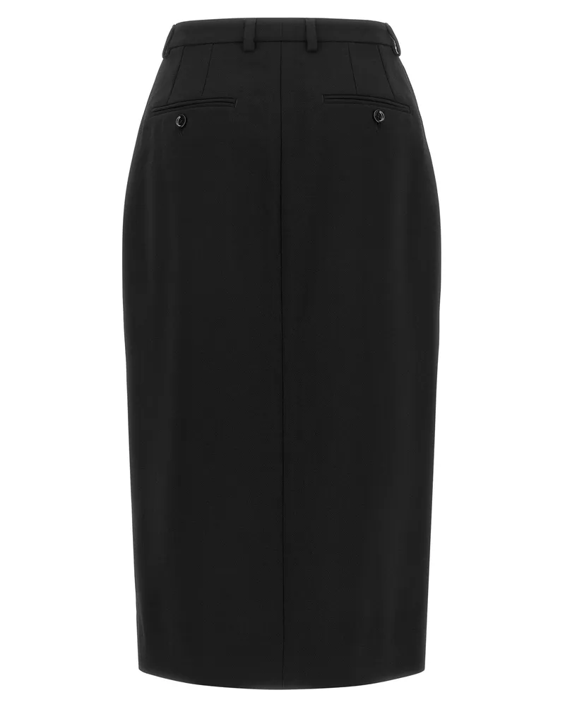 Dolce & Gabbana Identity Skirt — Black Black