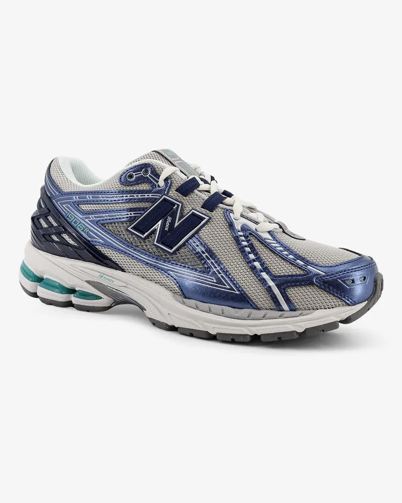 New Balance Men's Mesh Sneakers Blue Mesh-Rubber Trainers Mesh/rubber Blue