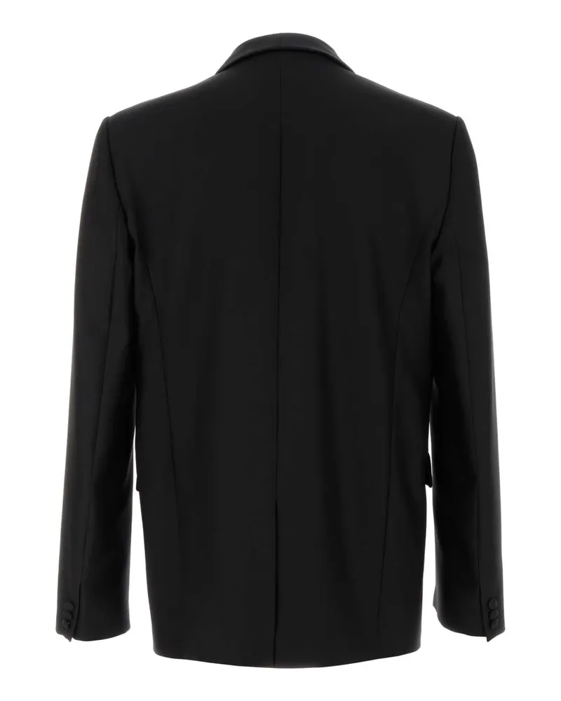 Loewe Men's Wool-Silk Blend Blazer Black Blazers Black