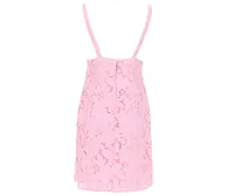 Floral Lace Mini Dress — Pink