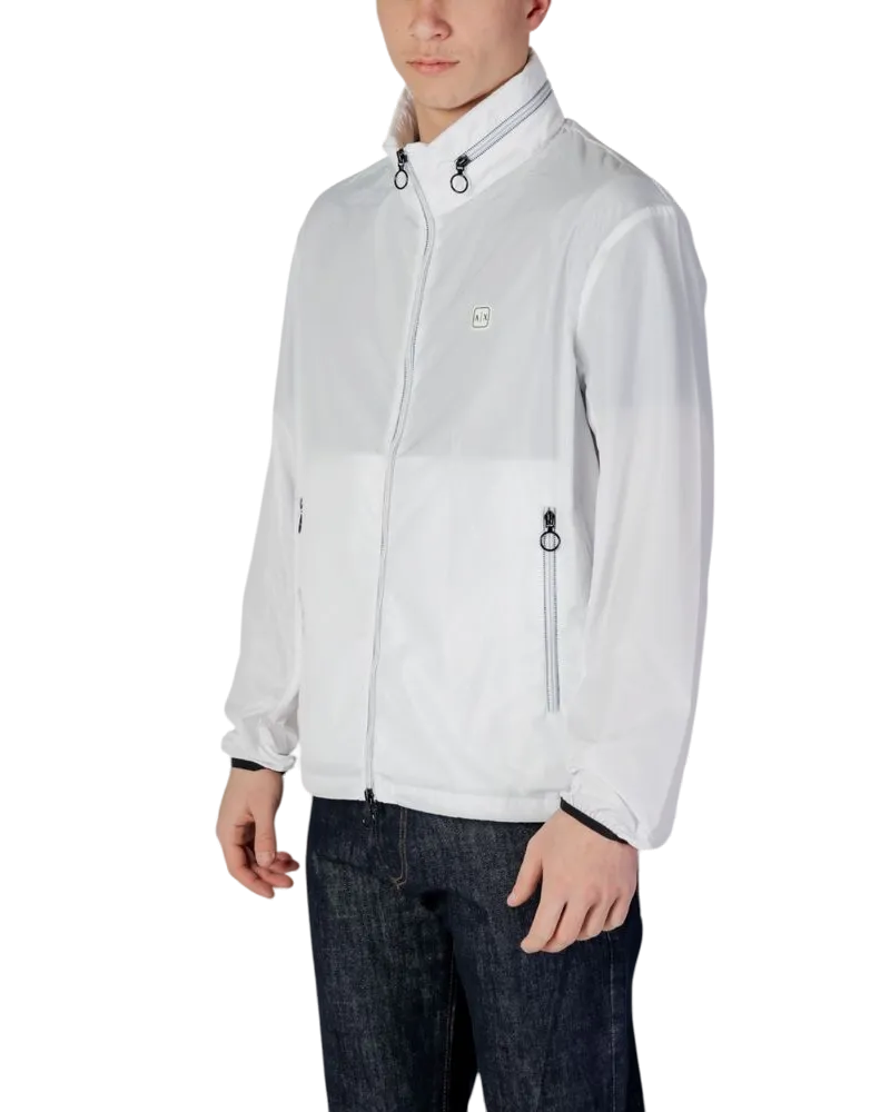Armani Exchange Polyester Shell Jacket — White White