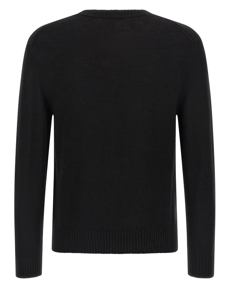 Jil Sander Men's Black Virgin Wool Cardigan Clothing Black