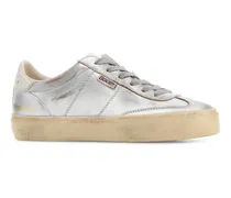 Women's Silver Leather Soul Star Sneakers Silverwhitemilk
