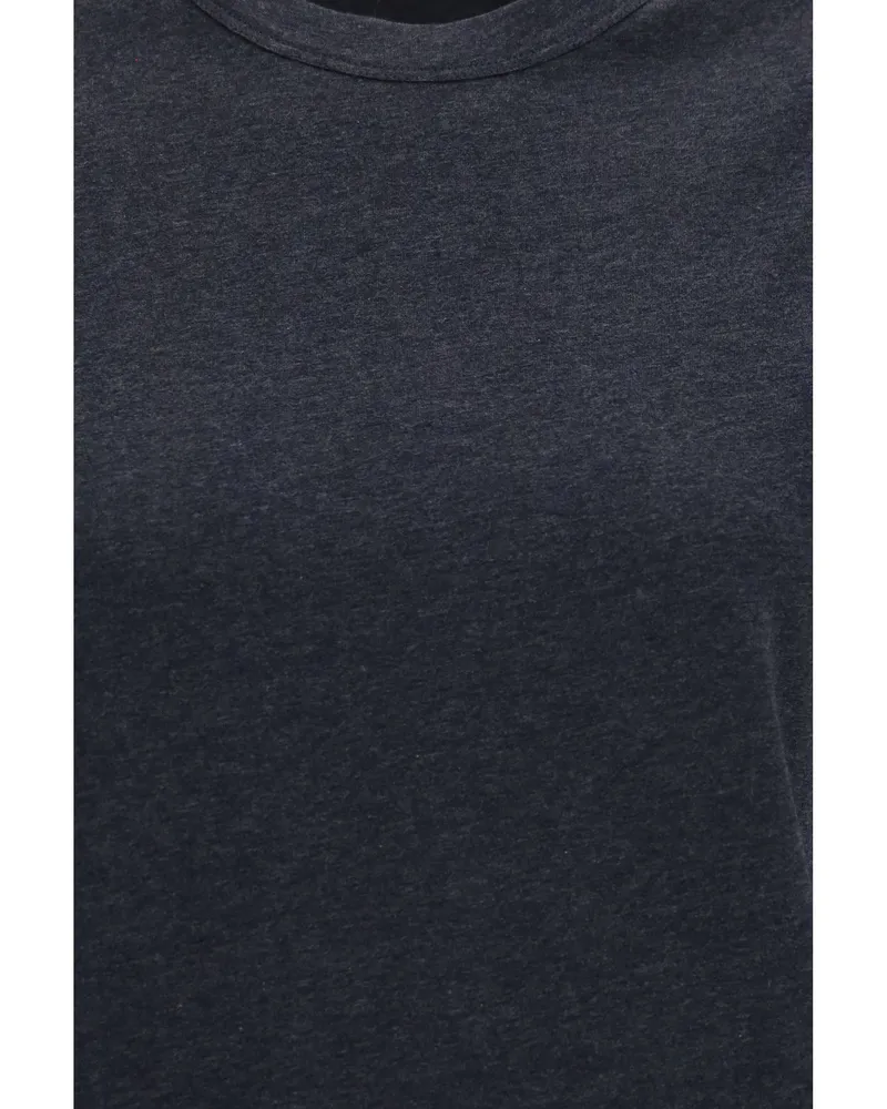 Brunello Cucinelli Women T-Shirt Monochrome Anthracite Cotton T-Shirts & Jerseys 