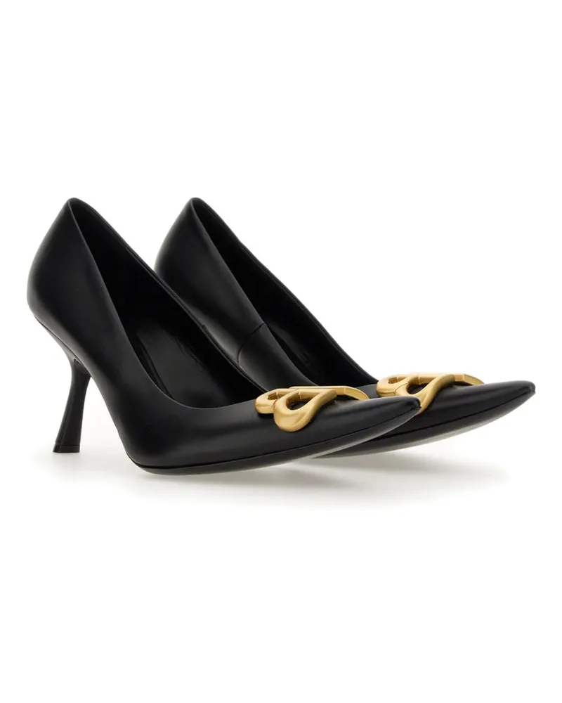 Balenciaga Décolleté Flex BB Pumps — Black Black