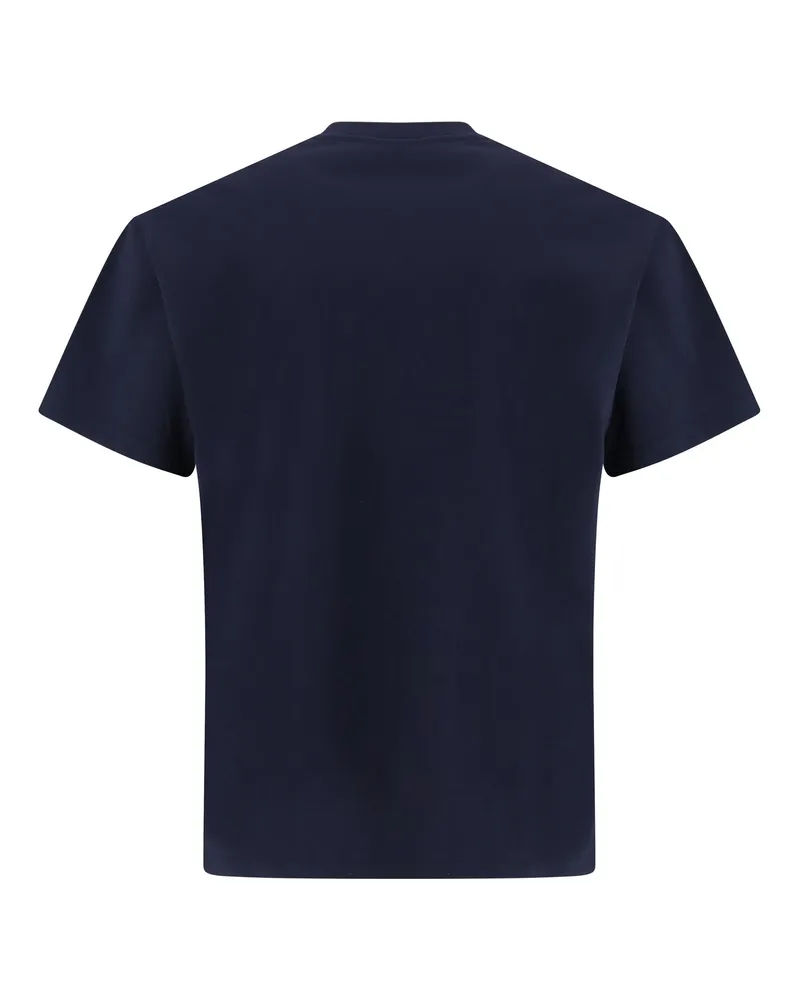Givenchy Men Cotton T-Shirt With Logo Patch Dark Navy T-Shirts And Polos Navy