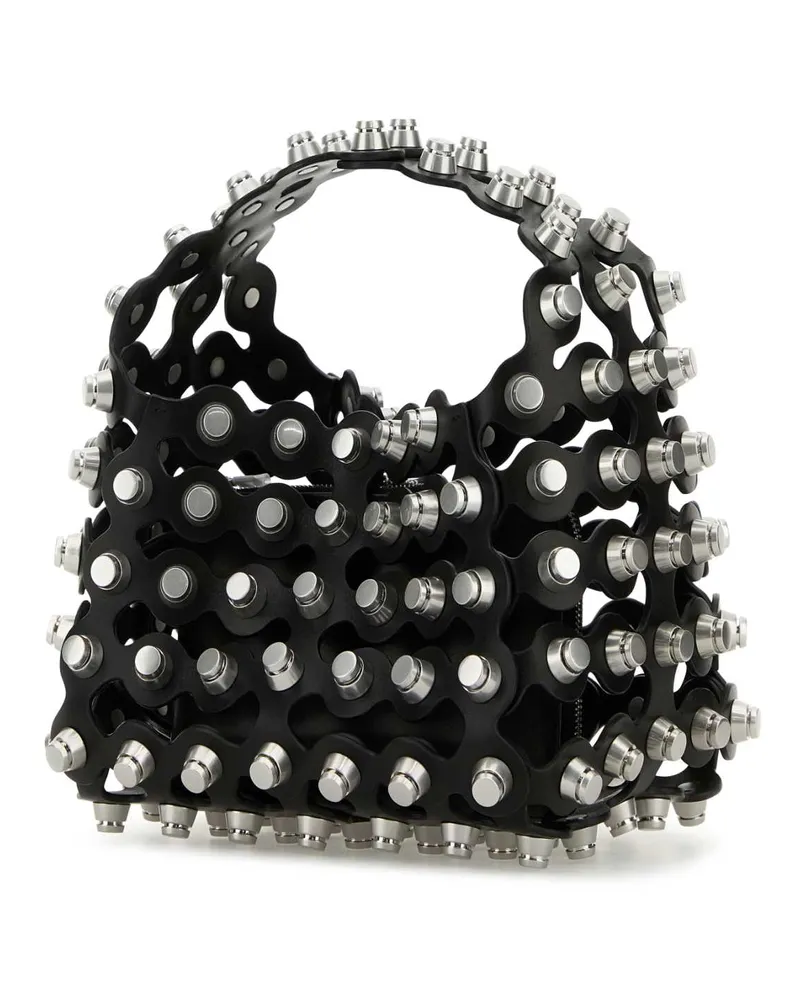 Alexander Wang Women's Embellished Leather Small Rex Handbag Black Borse A Mano Bag Black