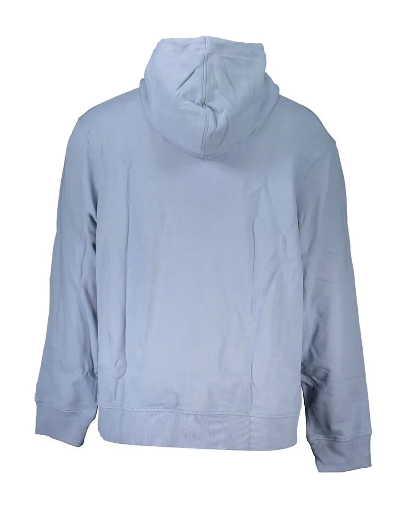 Calvin Klein Brushed Cotton Hoodie — Blue Blue