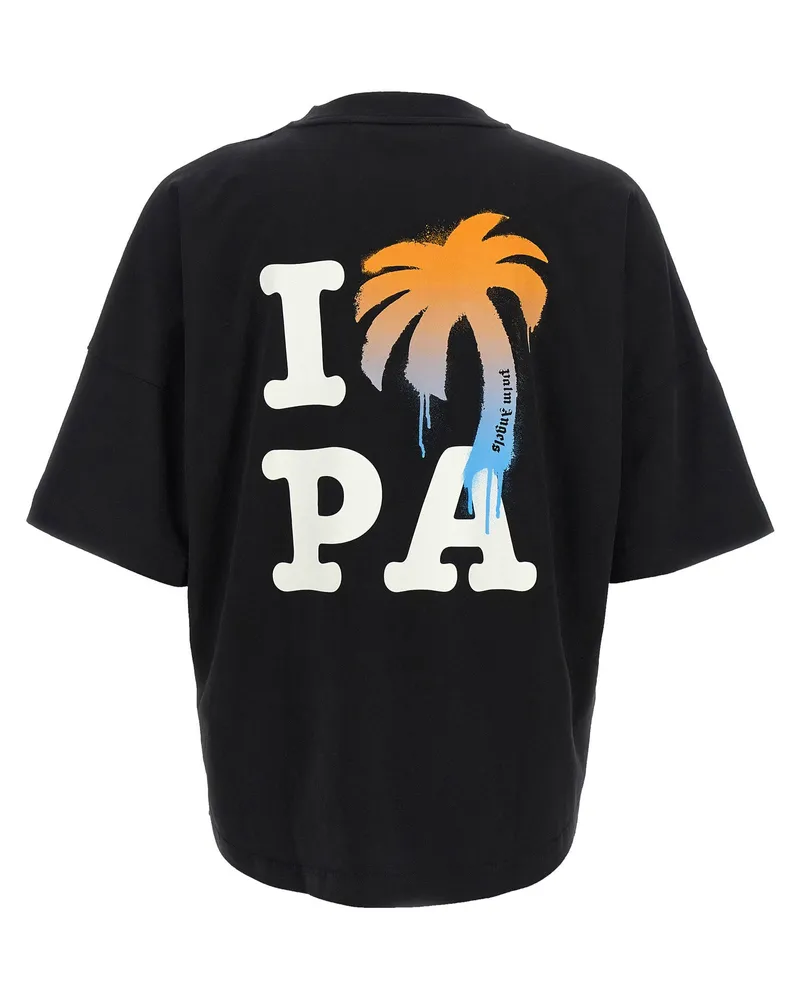 Palm Angels Palm Logo-Print T-Shirt — Black Black
