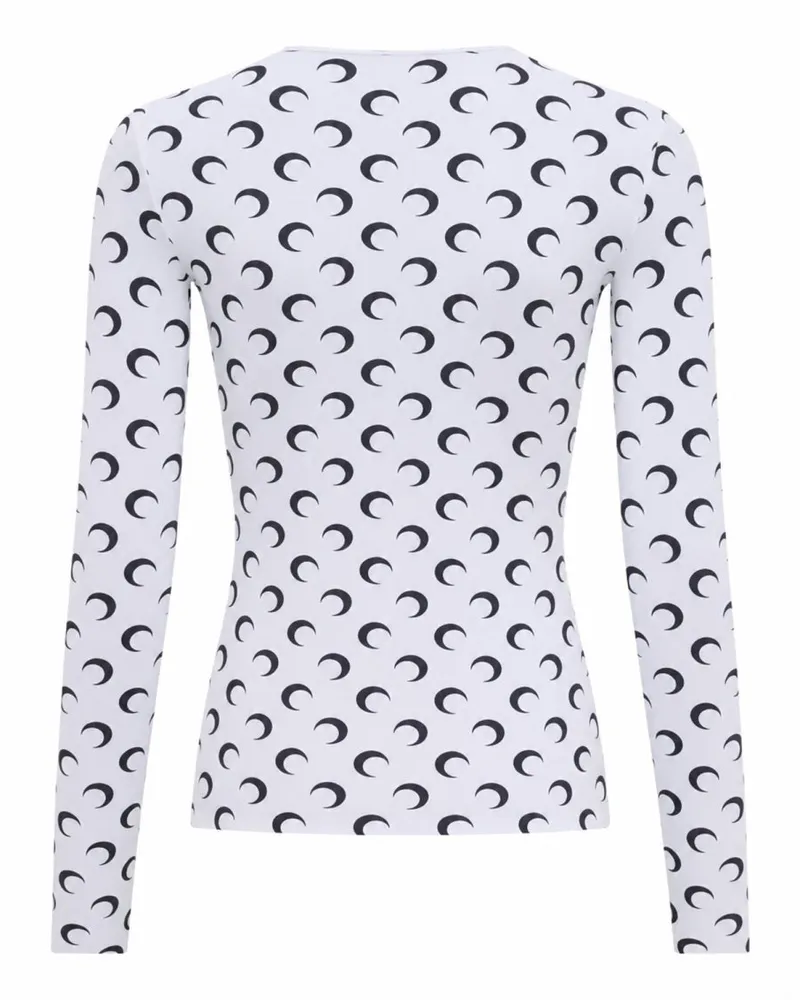 Marine Serre Moon Top — White White
