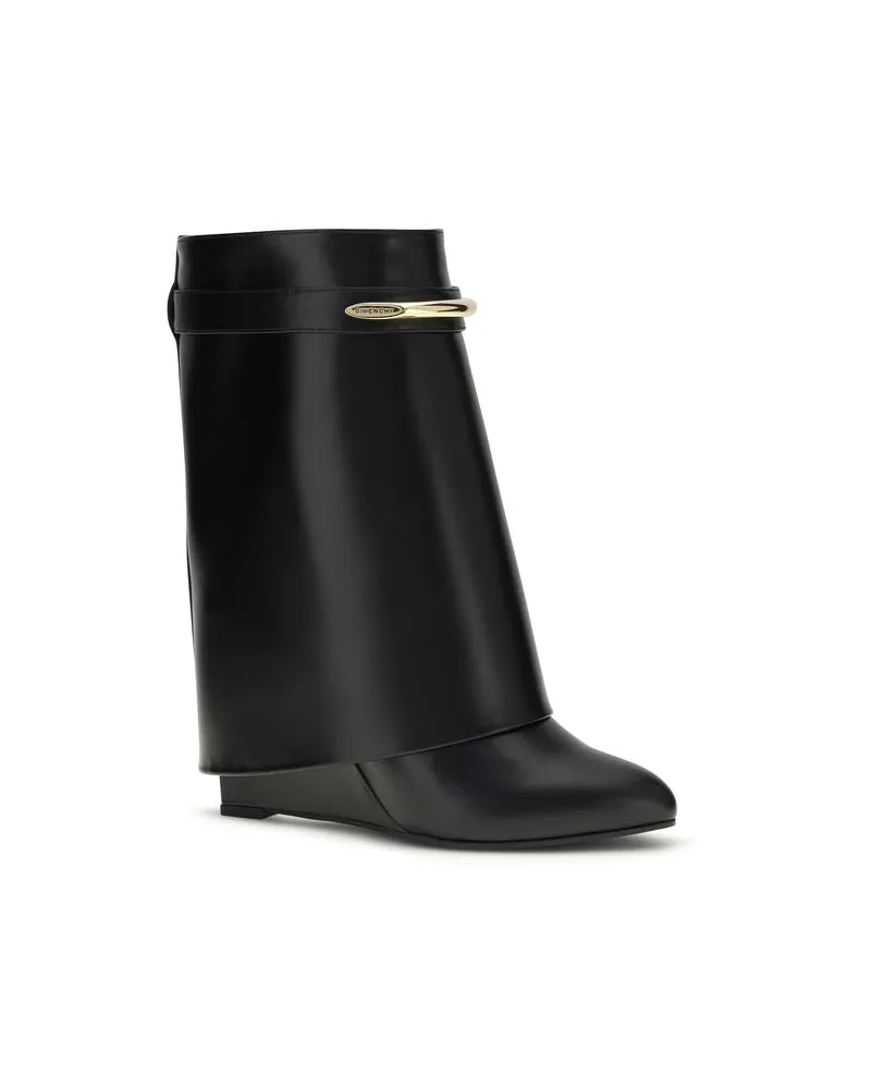 Givenchy Women's Black Calf Leather Bos Taurus Ankle Boots Black