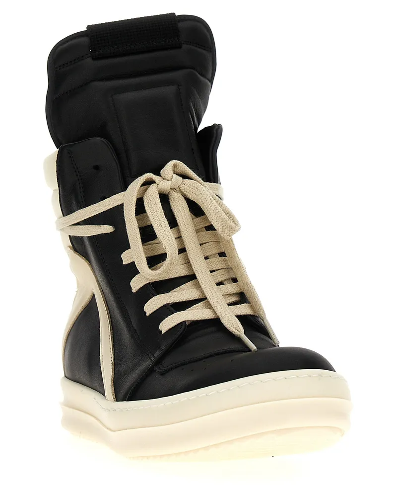 Rick Owens Geobasket Sneakers — Black Black