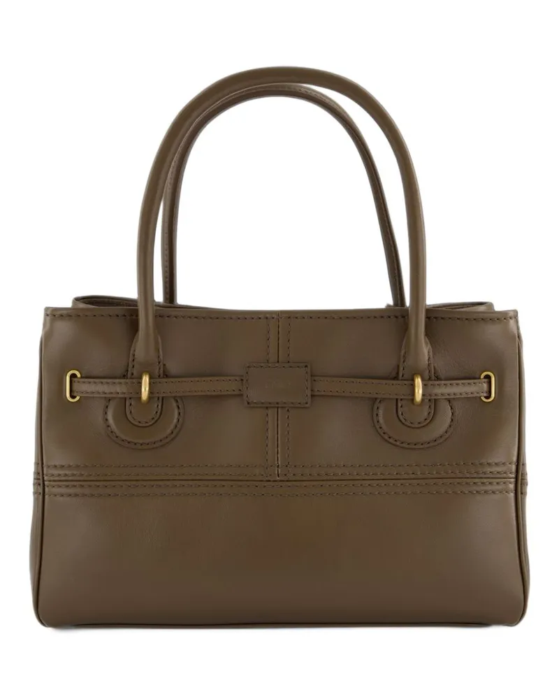 Chloé Leather Shoulder Bag — Brown Brown