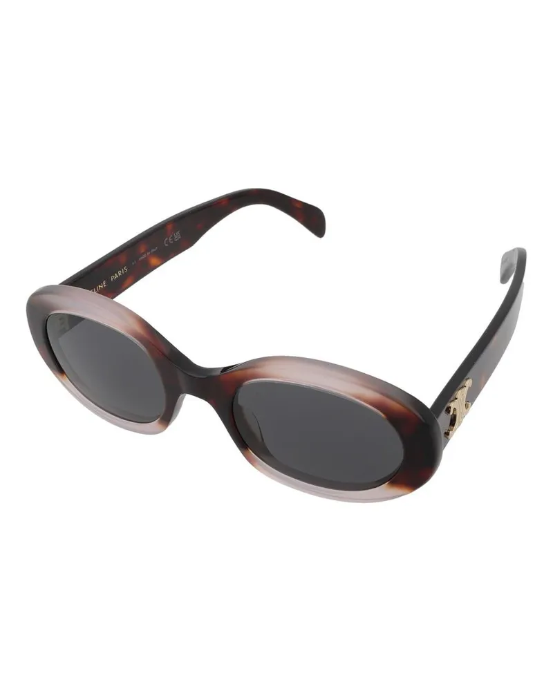 Celine CL40194U Oval Acetate Sunglasses — Tortoiseshell Tortoiseshell