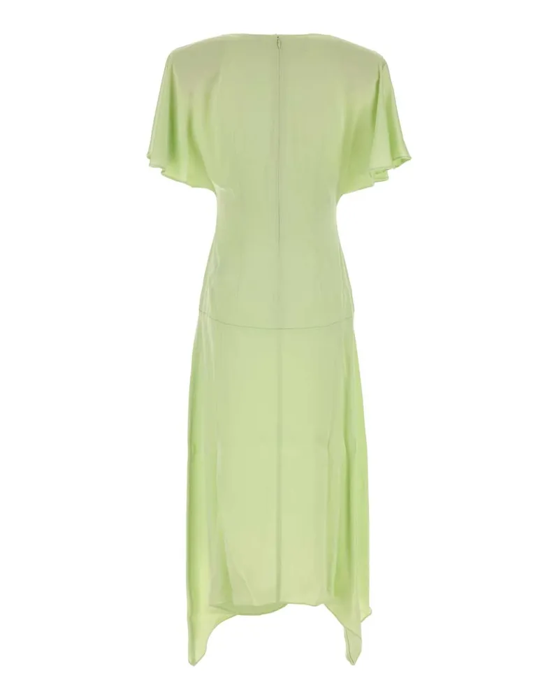 Stella McCartney Women's Pastel Green Satin Dress Sherbet Exterior: Acetate Viscose Abiti Green