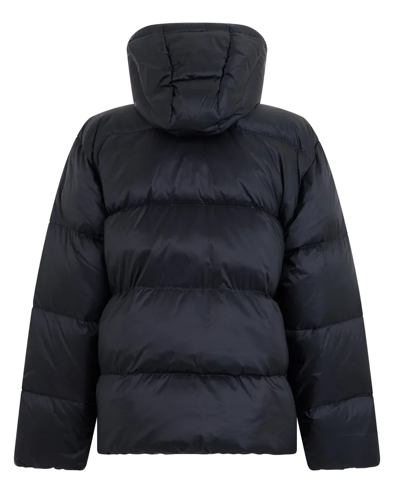 Ralph Lauren Women's Padded Jacket With Hood Black Nylon Puffer Black
