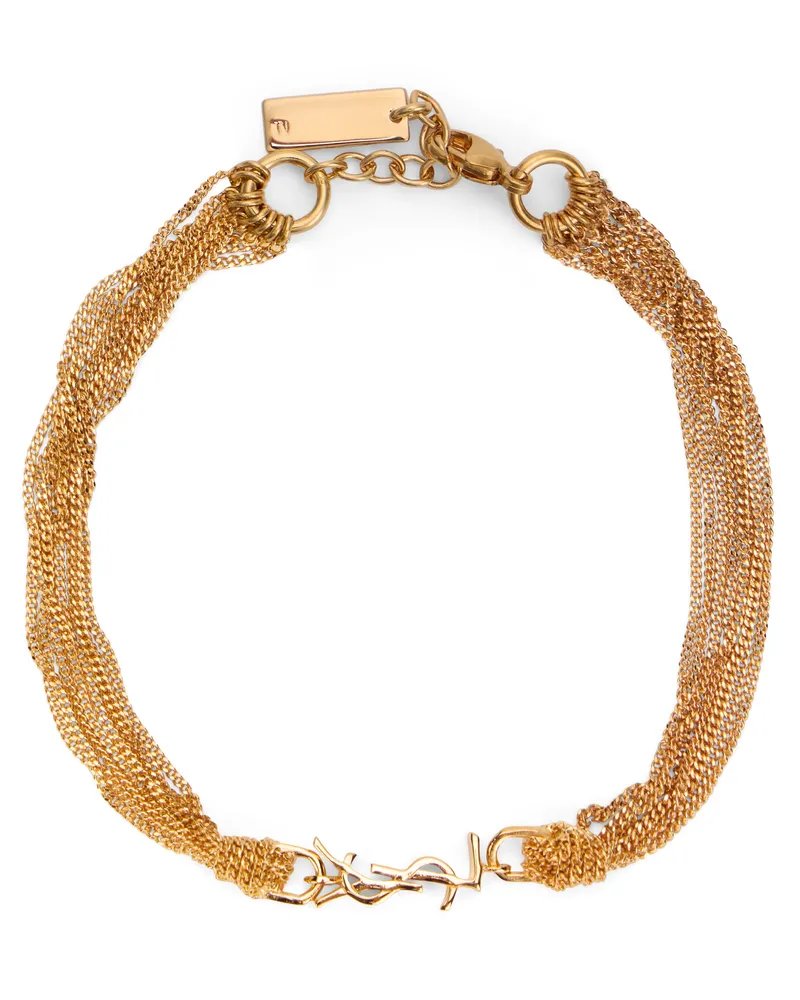 Saint Laurent Women's Metal Bracelet Cassandre Gold Brass Bracelets Gold