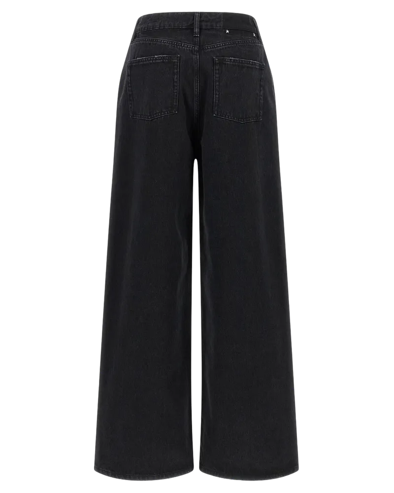Golden Goose Women's Black Cotton Flared Jeans Clothing Black