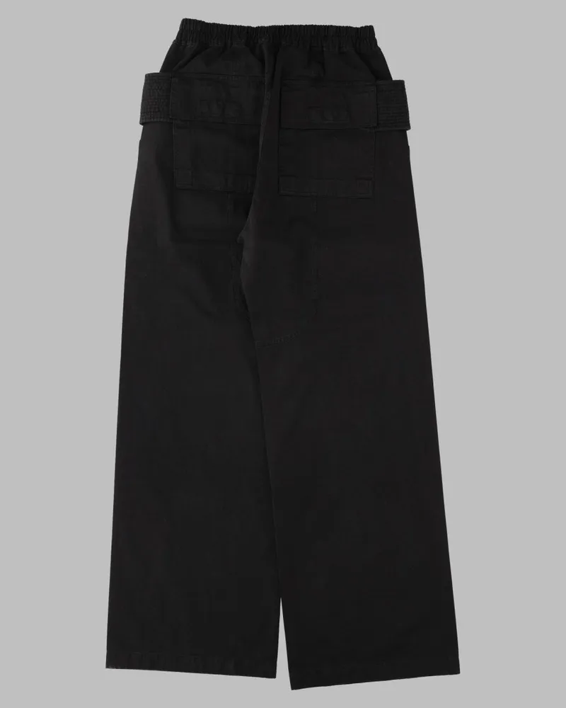 DRKSHDW by Rick Owens Cotton Fleece Cargo Pants — Black Black