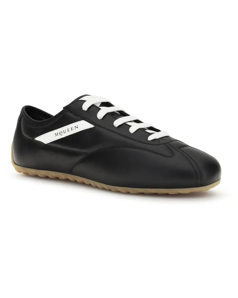 Alexander McQueen Men's Low Boxer Sneakers Black-Midnight-White Black/midnight/white Black