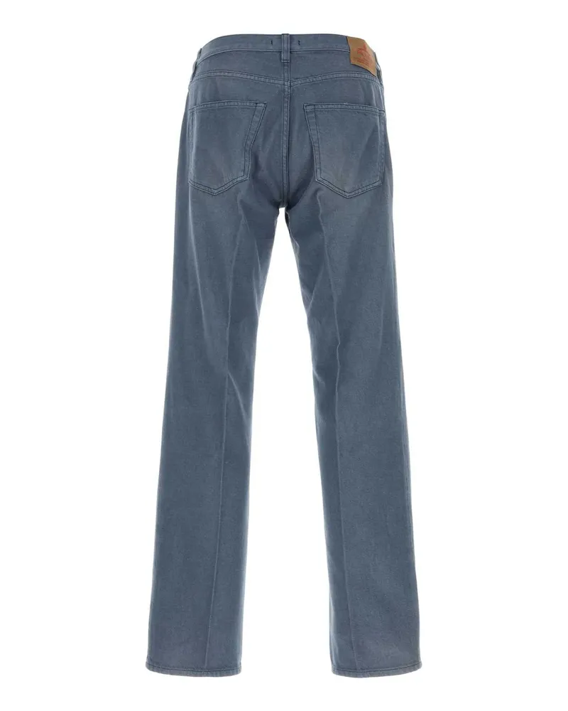 Prada Men's Air Force Blue Denim Jeans Blue