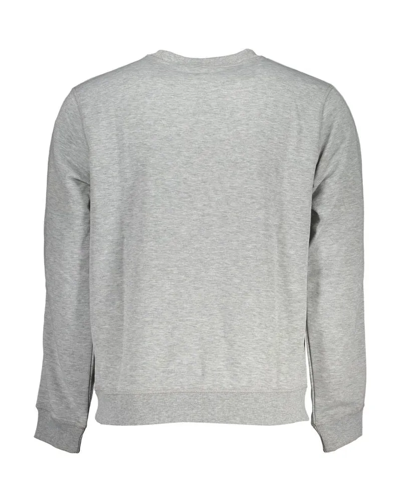 Calvin Klein Logo-Embroidered Crew Neck Sweatshirt — Gray Gray