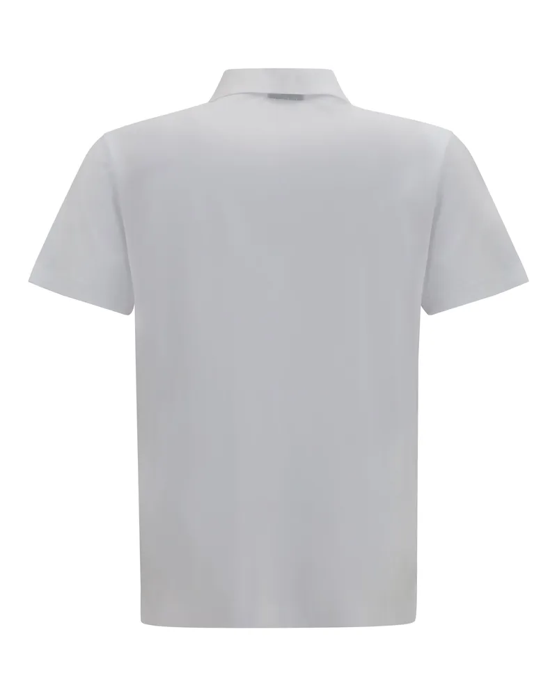 Gucci Men's Cotton Jersey Polo Shirt With Web White-Mc White/mc T-shirts And Polos White