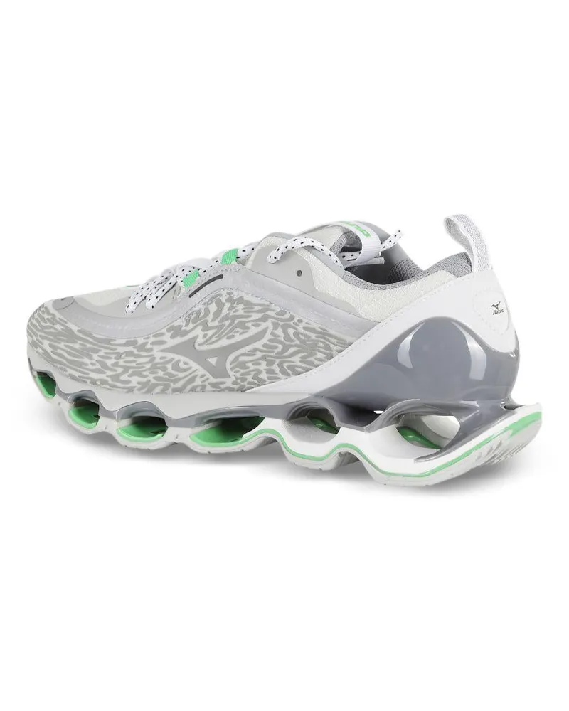 Mizuno Unisex Sneakers Wave Prophecy 13.2 White Textile Trainers White