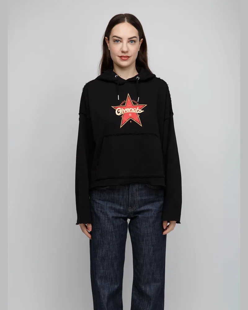 Givenchy Women's Black Cotton Hoodie Clothing Black