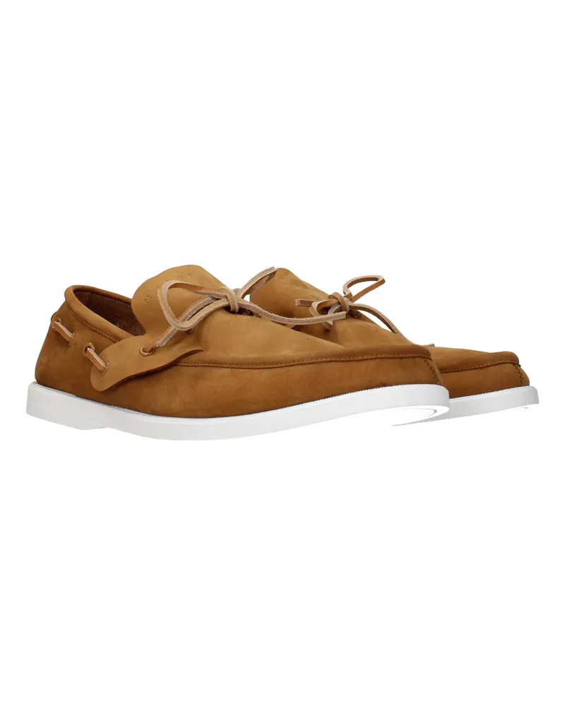 Marni Men's Brown Leather Slip-On Loafers Brown