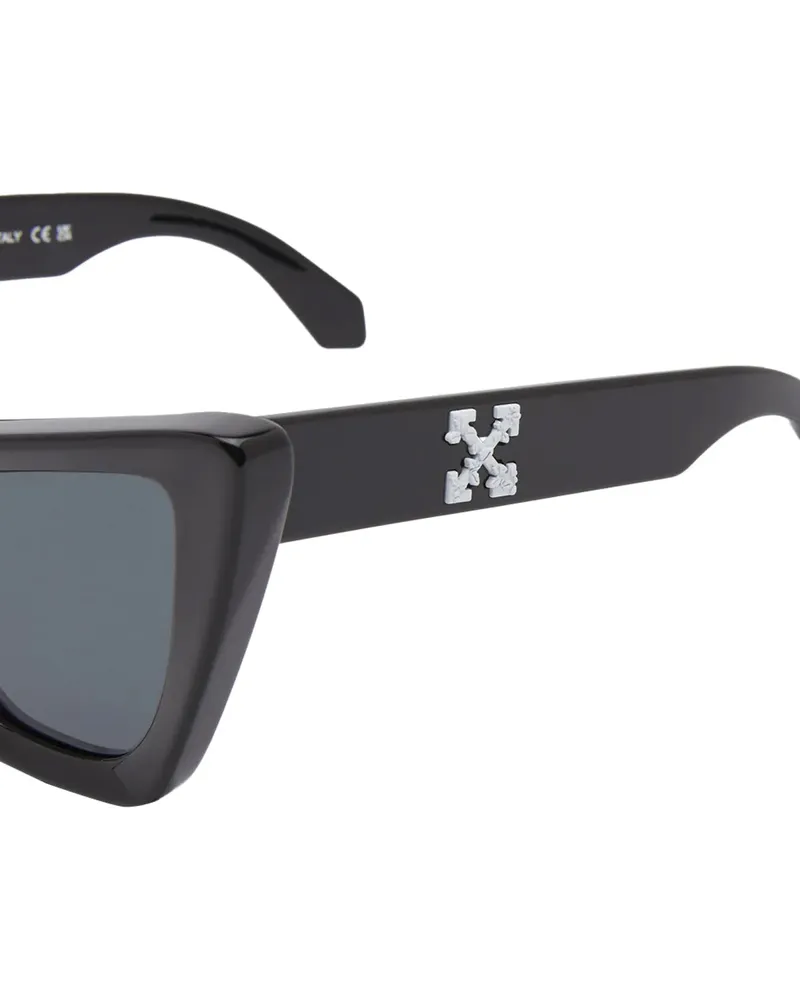 OFF-WHITE Women's Edvard Arrow Logo Sunglasses Black Accessories Black