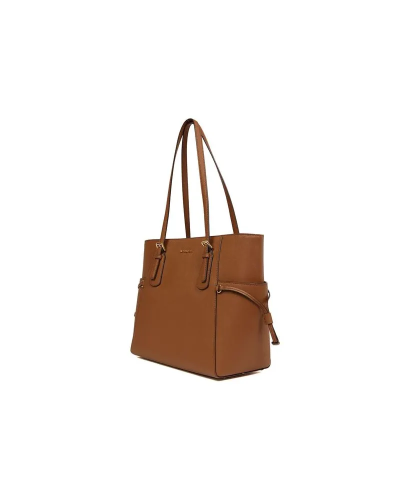 Michael Kors Women's Tote Luggage Leather Tote-bags Brown