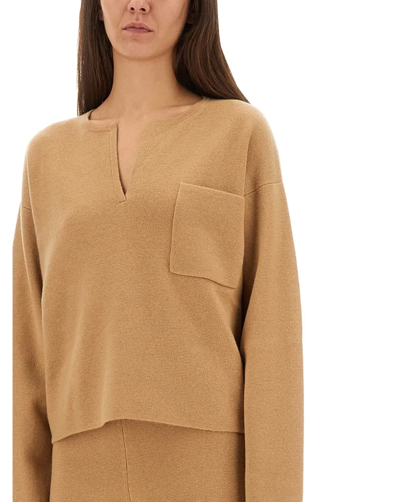 Max Mara Zibello Sweater — Beige Beige