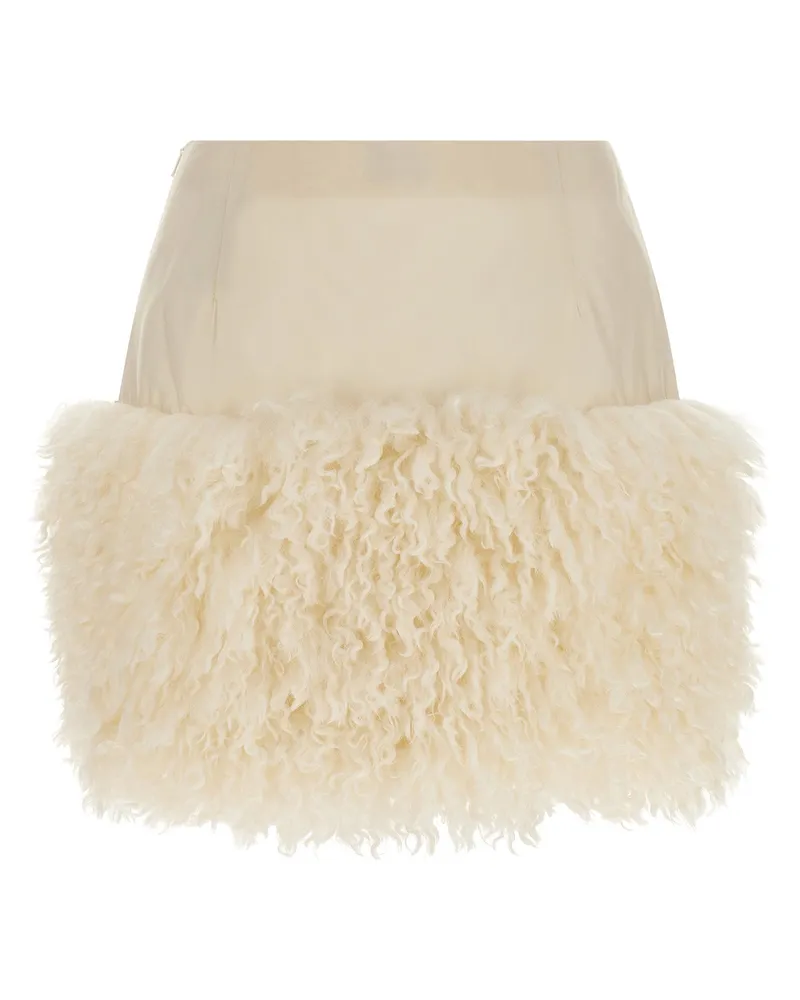 Moncler Miniskirt — Cream Cream