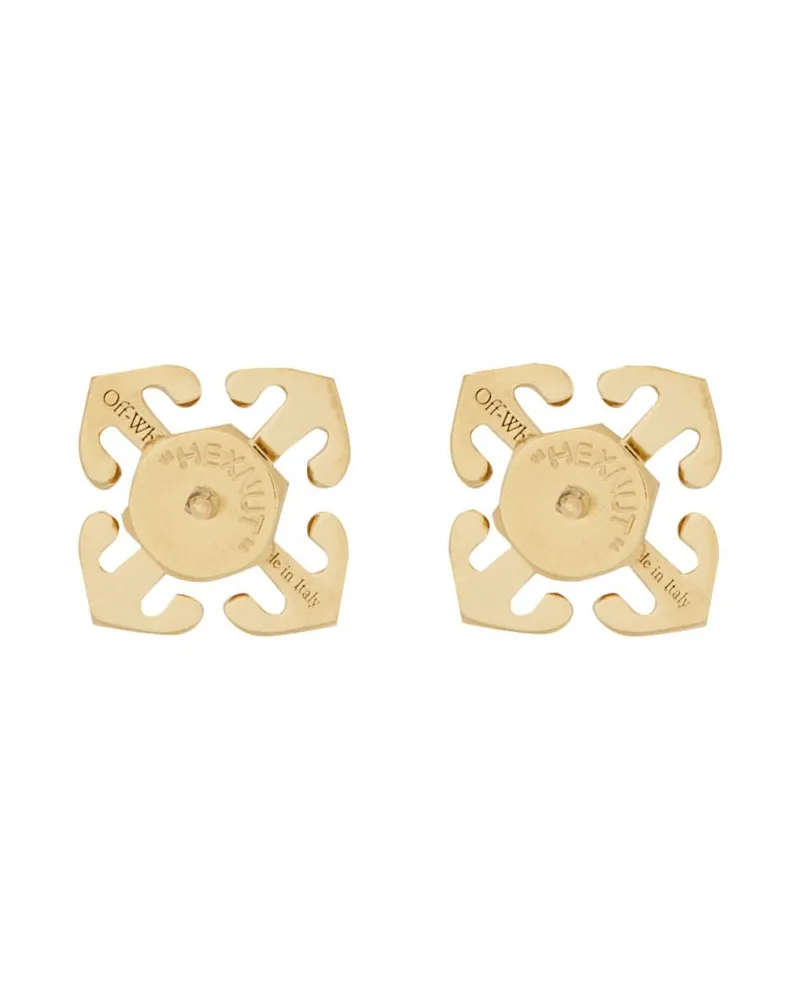 OFF-WHITE Arrow Mini Earrings — Gold Gold