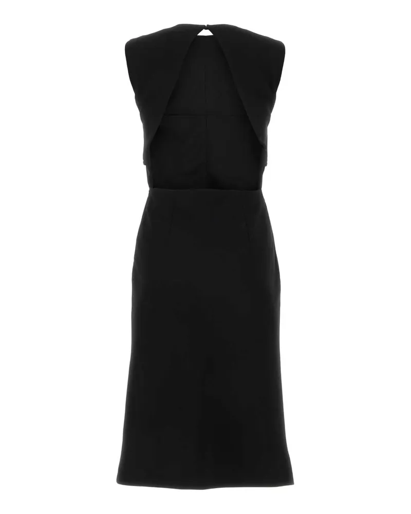 SPORTMAX Women's Black Stretch Polyester Mirto Dress Nero Abiti Black