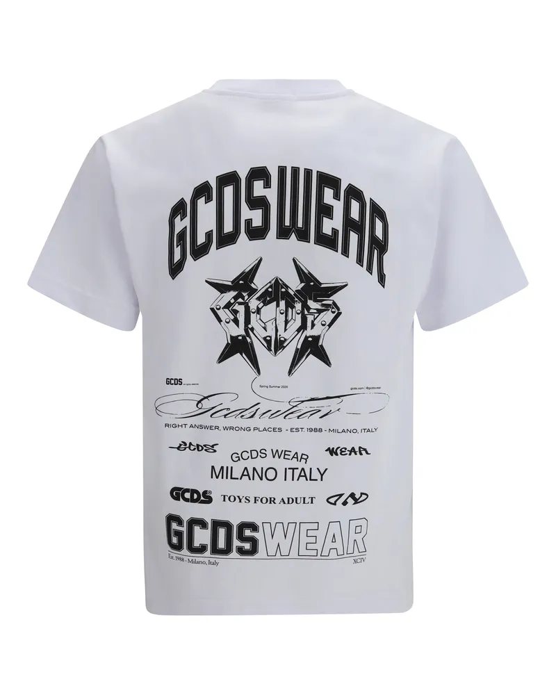 GCDS History T-Shirt — White White