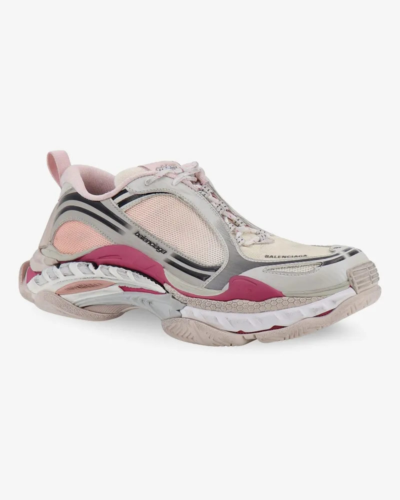 Balenciaga Women's Sneakers Triple S.2 Pink Mesh-Nylon Polyurethane-Rubber Trainers Polyurethane/rubber Pink