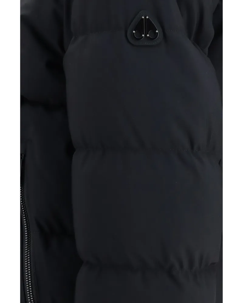 Moose Knuckles Down Bomber Jacket — Black Black