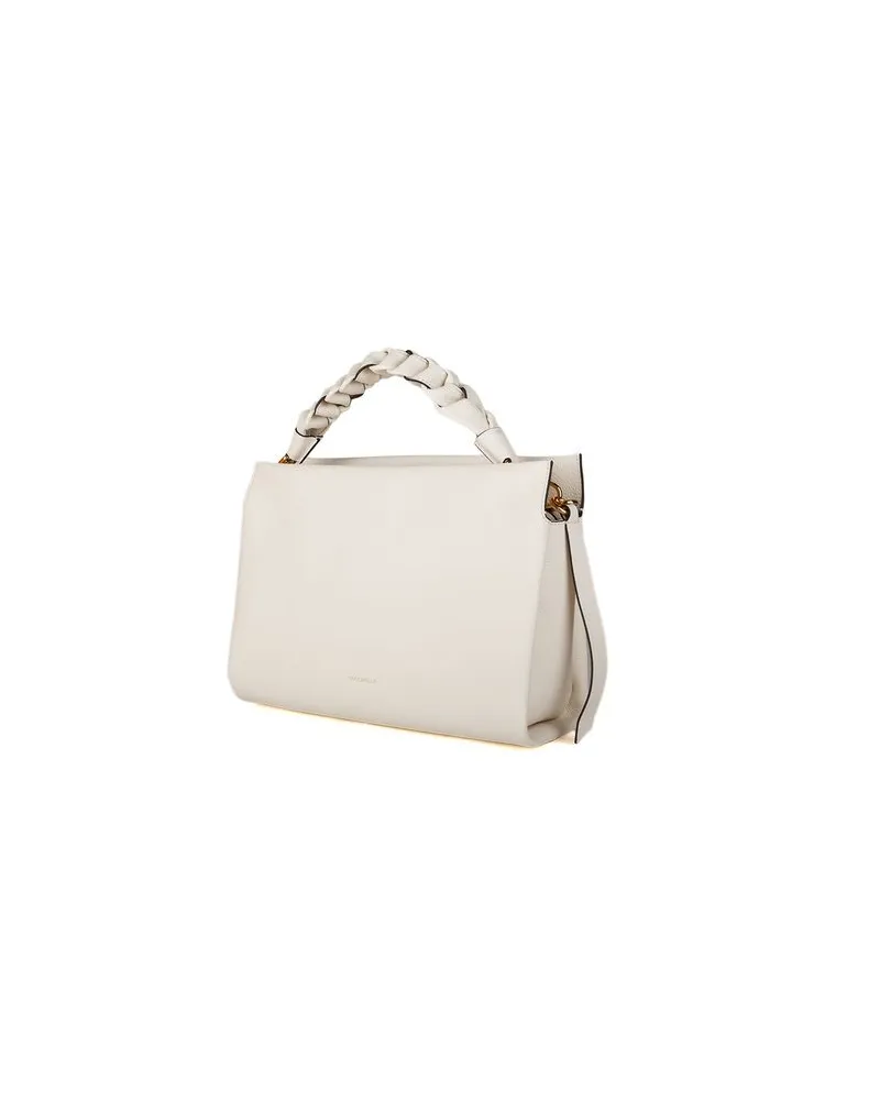 Coccinelle Leather Top Handle Bag — Beige Beige