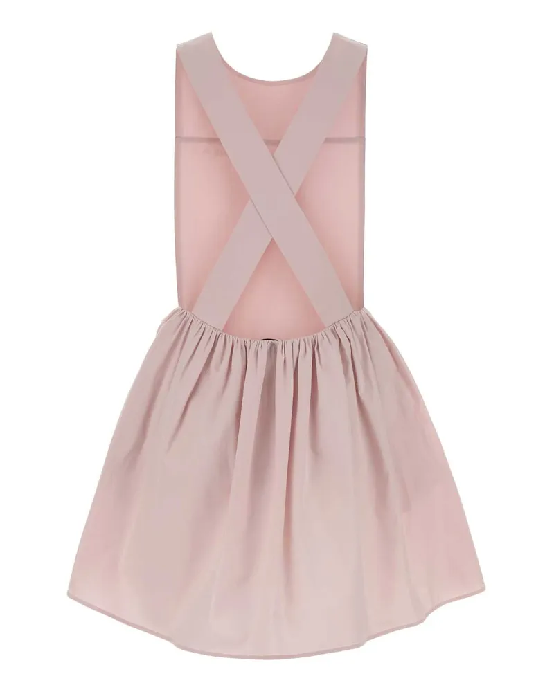 Miu Miu Sleeveless Cotton Poplin Dress — Pink Pink