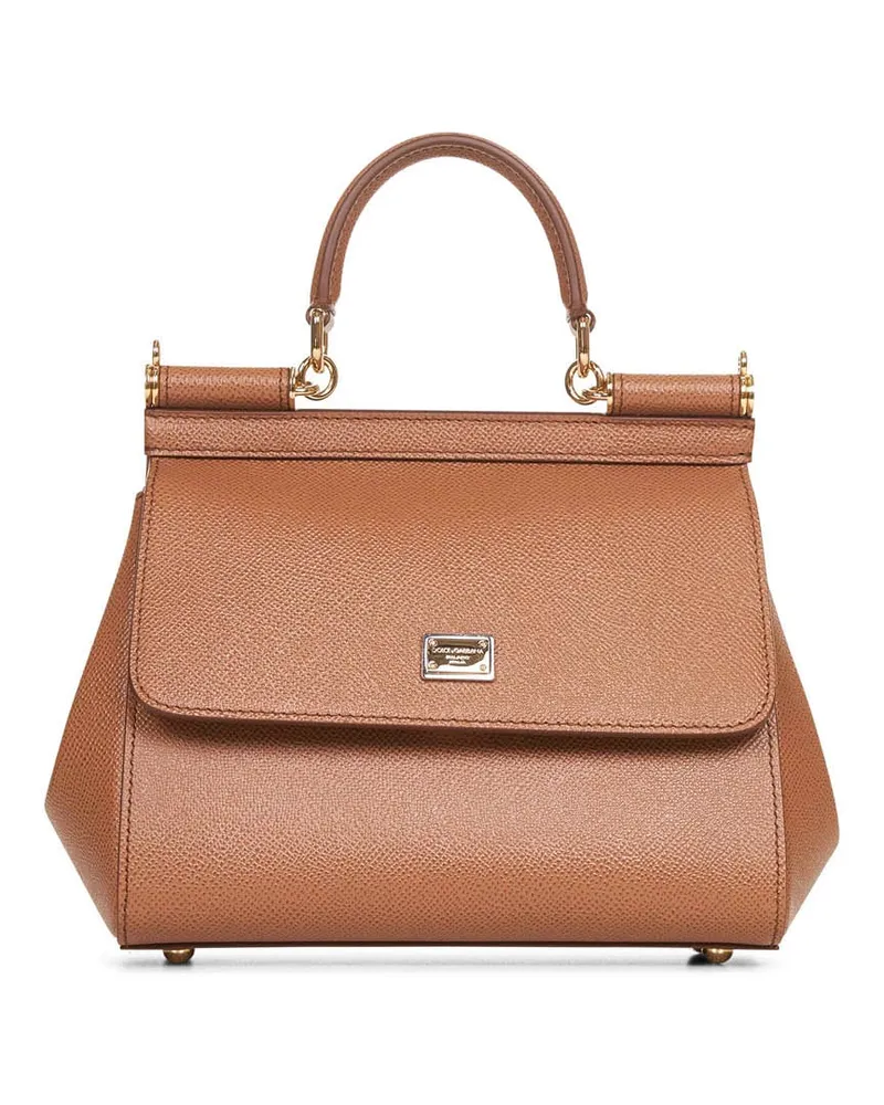 Dolce & Gabbana Top Handle Bag — Beige Beige