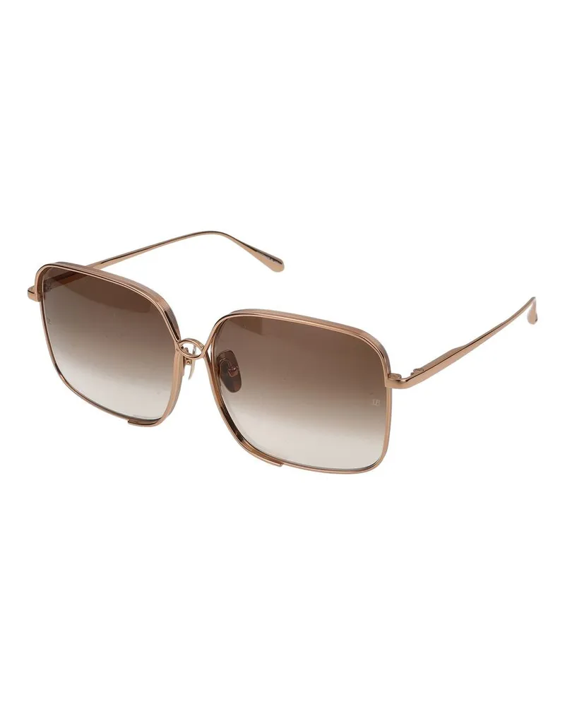 Linda Farrow Women's Lfl1597 Sunglasses Rose Gold Titanium Rose