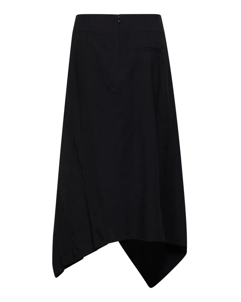 Bottega Veneta Women's Midi Skirt Wool Black Black
