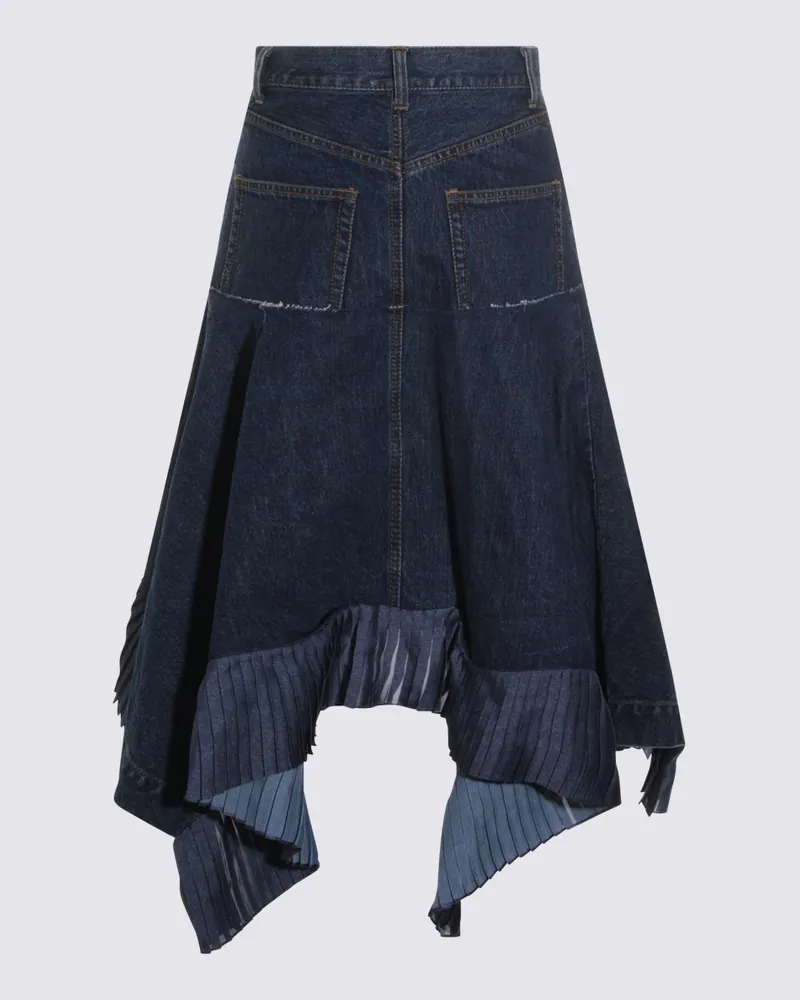 Sacai Women's Skirts Blue _co Blue